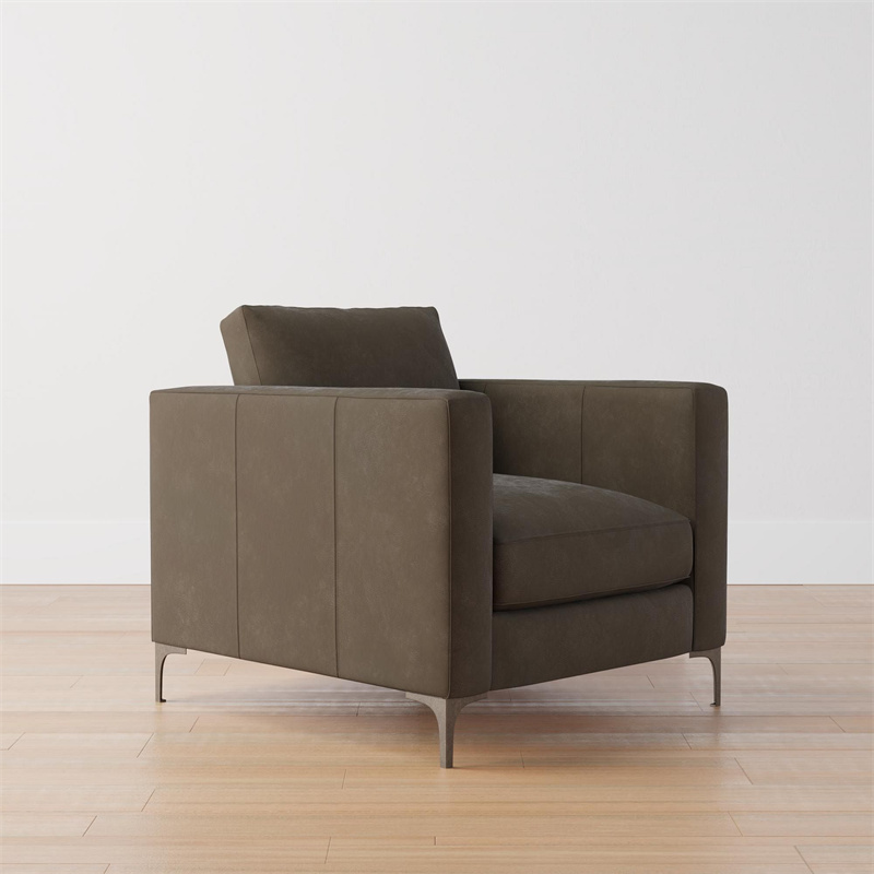 Luxury Furniture Living Room Armchair Hand Antiqued Jake Leather Armchair