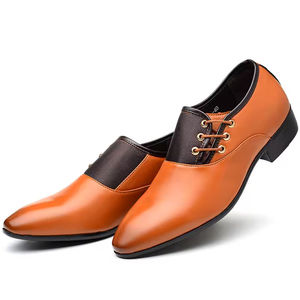 High-end Italian Style Men's Genuine Leather <b>Waterproof</b> Evergreen Slip-On Oxford Handmade Wedding <b>Shoes</b> Cushioning Anti-Slip - Product Image 4
