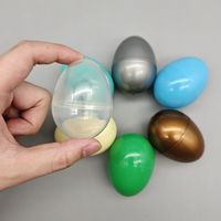 Capsules vides en plastique de haute qualité 45*60mm pour œufs de Pâques, pour la chasse aux œufs des enfants, paniers de Pâques et emballages de fête