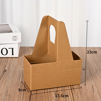 Support de tasse à café ou à thé à double paroi personnalisé avec poignée, porte-gobelet pliable en carton, plateau à collation écologique