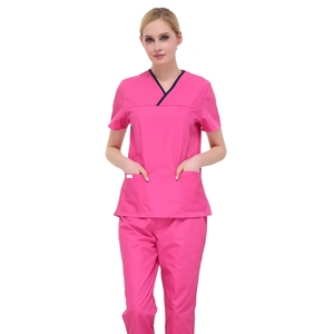 Conjuntos de Uniformes Quirúrgicos Unisex, Uniformes de Hospital, Tela Tejida, Uniformes Médicos, Servicio OEM, Venta al Por Mayor de Fábrica - Product Image 4