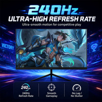 Monitor de Oficina Curvo/Plano OEM de Alta Resolución de 24 Pulgadas, 240Hz IPS FHD sin Marco con Filtro de Luz Azul, 120% SRGB para Negocios