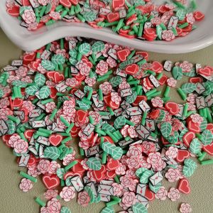 500g di Argilla Polimerica a Forma di Cuore, Busta, Rosa, Fiori, Foglie Verdi, Cilindrica, per Slime e Lavoretti Fai-da-Te - Product Image 3