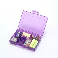 Mini Kit de suministros escolares que incluye clip de papel, Mini grapadora de goma, dispensador de cinta y nota adhesiva