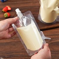 Pochette de recharge personnalisée avec bec verseur en aluminium imprimé par gravure pour emballage de boissons, jus, liquides, aliments, sauces, aliments pour animaux – Résistante à l'humidité