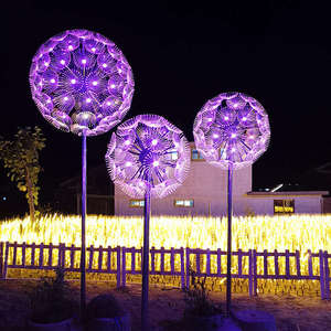 ไฟใยแก้วนำแสง LED สำหรับสถานที่ชมวิว คุณภาพสูง กันน้ำสำหรับภายนอกอาคาร รูปทรงดอกแดนดิไลออน - Product Image 4