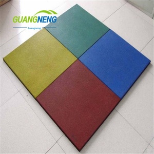Rubber Floor Tiles/Gym Rubber Flooring/Rubber Cushioning Soundproof Shock-Absorbing Rubber Floor <strong>Mat</strong> Factory - Product Image 1