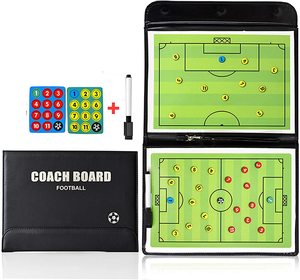 Portapapeles magnético portátil para entrenador de fútbol, Kit de tablero de estrategia de árbitro con bolígrafo de borrado en seco, tablero táctico de fútbol - Product Image 3