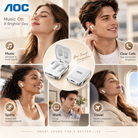 Écouteurs intra-auriculaires sans fil AOC TWS 6.0 avec réduction de bruit ENC, transducteur dynamique de 13 mm et micro – Fournisseur OEM/ODM pour commandes en gros