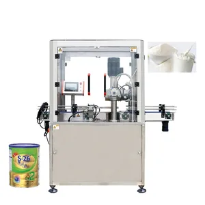 Máquina de enchimento de pó totalmente automática, para frascos, leite, café, pó, linha de produção