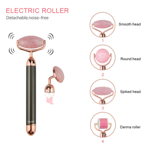 Beauté du visage imperméable à l'eau naturel <span class=keywords><strong>Jade</strong></span> pierre <span class=keywords><strong>rouleau</strong></span> Facial électronique Vibration Massage électronique <span class=keywords><strong>Jade</strong></span> <span class=keywords><strong>rouleau</strong></span> - Product Image 3