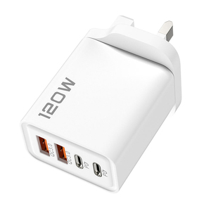 Chargeur mural PD 120W à charge rapide en gros, adaptateur Type C 4 ports double USB C pour iPhone et Samsung - Product Image 6