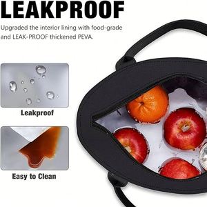 Adult Leak-Proof Polyester Handle Shopping Bags Insulated Lunch Bags for Daily Life Custom Accept Design Cooler Bags for Works - Product Image 5