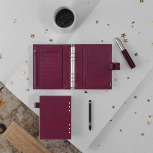 맞춤형 <span class=keywords><strong>A5</strong></span> PU <span class=keywords><strong>3</strong></span>공 바인더 커버 가죽 바인더 노트북 바인더 2026 플래너 선물용 - Product Image 3