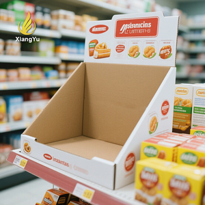 Cajas <span class=keywords><strong>de</strong></span> Exhibición Plegables <span class=keywords><strong>de</strong></span> Cartón Corrugado para Tiendas, Estilo Moderno, Fáciles <span class=keywords><strong>de</strong></span> Montar, para Exhibición <span class=keywords><strong>de</strong></span> Alimentos <span class=keywords><strong>y</strong></span> Dulces - Product Image 1