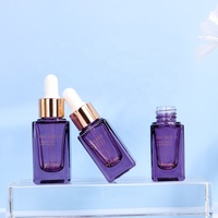 50ml/30ml/15ml/10ml Design de luxe prix usine compte-gouttes bouteille en verre vide pour cosmétique sérum huile soins de la peau emballage cosmétique