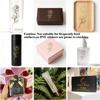 Étiquette autocollante durable, imperméable, résistante aux UV, pour l'affichage d'électronique, de cosmétiques et de gobelets en verre