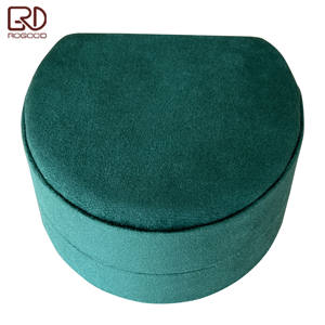 ROGOOD Boîte d'emballage en velours <span class=keywords><strong>de</strong></span> qualité supérieure unique <span class=keywords><strong>pour</strong></span> ensemble <span class=keywords><strong>de</strong></span> bijoux, collier, bracelet, boucles d'oreilles, étui <span class=keywords><strong>de</strong></span> présentation ovale <span class=keywords><strong>de</strong></span> luxe P1987 - Product Image 2