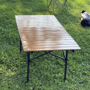 Manufacturer Wholesale Simple Stall Learning Writing Desk Outdoor Furniture Folding <strong>Table</strong> 120cm - Product Image 2