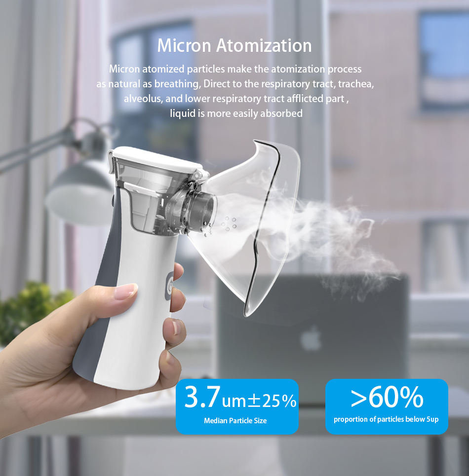 热销迷你网眼雾化器吸入器机器超声波雾化器哮喘吸入器喷雾器inhalad