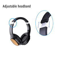 Auriculares magnéticos planos a prueba de agua EM, Auriculares deportivos inalámbricos BT 5,0, micrófono, concepto de juego de bambú de madera, uso de teléfono móvil