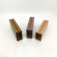Profils en aluminium rectangulaires sur mesure, tubes en aluminium à grain de bois, profilés en aluminium pour montants