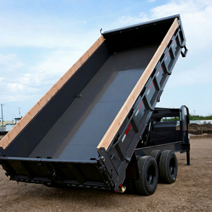 Price Heavy Duty Steel Full Hydraulic Dump Trailer 14FT Tandem Axle Utility with 12-Ton Scissor Lift-10K Lippert - Product Image 1
