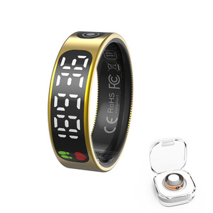 HK80 <b>Smart</b> <b>Ring</b> Waterproof Fitness Tracker Health <b>Sleep</b> Monitoring Touch Function <b>Smart</b> <b>Ring</b> - Product Image 1