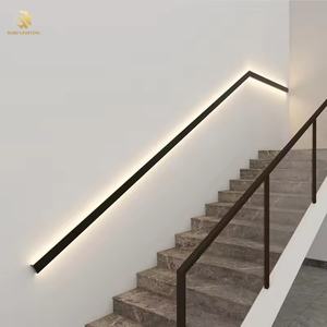 سلالم شخصية ومبتكرة درابزين ضوء ممر ضوء الجو من سبائك الألومنيوم ضوء زخرفة الجدار - Product Image 1