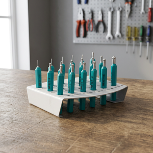 Jeu de gabarits de sertissage de pierres précieuses de 1 mm à 5 mm avec support en acrylique pour la fabrication de bijoux et les outils de sertissage de pierres |   GS950 - Product Image 3