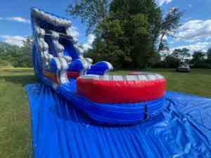 Tobogán acuático inflable comercial de 19 'Raging Rapids con piscina grande - Product Image 6