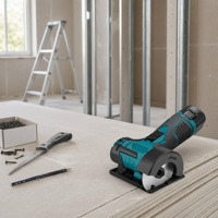 Mini-meuleuse d'angle sans fil sans balais avec interrupteur coulissant pour le meulage et le chanfreinage de grandes structures DIY