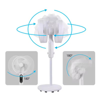 Ventilateur solaire Omsen 12 pouces 2 en 1 table à énergie solaire debout camping ventilateur électrique rechargeable ca/cc avec panneau et batterie