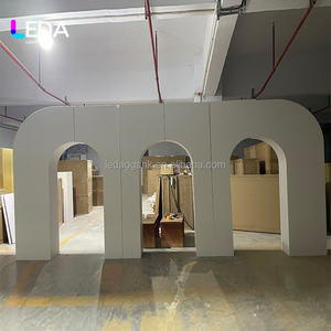 Decoración de Escenario de Boda Personalizada LEDA, Fondo Blanco para Boda, Arco, Soporte de Acrílico para Fondo, Decoración para Eventos de Boda - Product Image 2