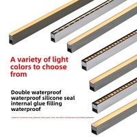 Lampu LED Linear In-ground yang Dapat Disesuaikan, Tahan Air IP65, Lampu Lantai Tersembunyi untuk Proyek Lanskap