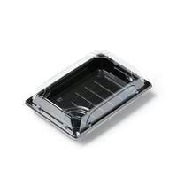 Wegwerp ecologische PLA plastic compartimentenbak voor supermarkt en feestgebruik - 6 inch formaat voor groenten, fruit, vlees & sushi