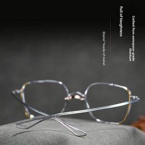 Gafas de Miopía para Mujer, Estilo Titas, Doble Aro, Retro, Ultraligeras, 8g, Hechas a Mano, de Titanio Puro, con Lentes AC - Product Image 4
