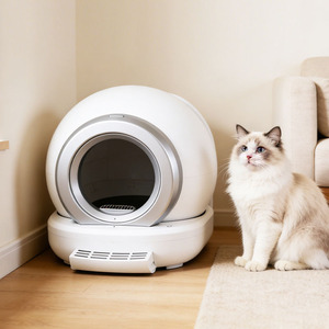 Hands-free Smart Cat Litter Box Fully Automated Self Cleaning Cat Toilet with <strong>Leak</strong>-proof Sand Design and Safety Sensors - Product Image 1