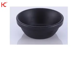 Ms509 piatto di salsa nera in 100% melamina opaca in plastica sushi senape stile coreano per feste sostenibili in stile coreano