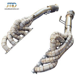 JTLD cabezal de escape de igual longitud con escudo térmico para Lamborghini Gallardo LP550 LP560 LP570 LP580 LP610 <span class=keywords><strong>AUDI</strong></span> <span class=keywords><strong>R8</strong></span> V10 5,2 - Product Image 5