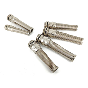 Npt 3/8&quot; Nickel Plated Brass Spiral Anti-bending Cable Gland Strain Relief Waterproof IP68 Cable Joint