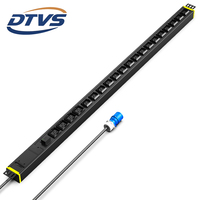 Armoire PDU industrielle DTVS 1.5U 32A équipement de distribution d'énergie avec câble 3m 6mm ² 20 prises 16 C13 4 C19 prises de courant