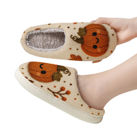 Pantoufles pour femmes, pantoufles d'intérieur confortables en mousse à mémoire de forme avec semelle en caoutchouc antidérapante pour l'intérieur et l'extérieur