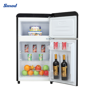 Réfrigérateur à double porte de style rétro 88L avec congélateur supérieur pour la maison - Product Image 6