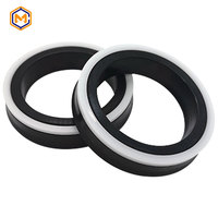 Joint d'étanchéité hydraulique OUY en PU/caoutchouc et nylon combinés pour la réparation des vérins hydrauliques d'excavatrices