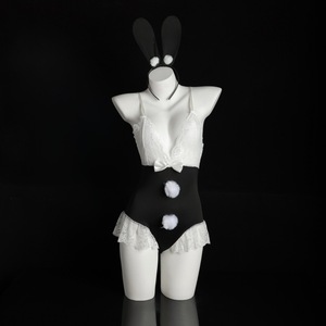 Combinaison sexy Lemon Story Bunny Girl à entrejambe ouvert, costume de fantaisie pour femmes, tenue de jeu de rôle - Product Image 3