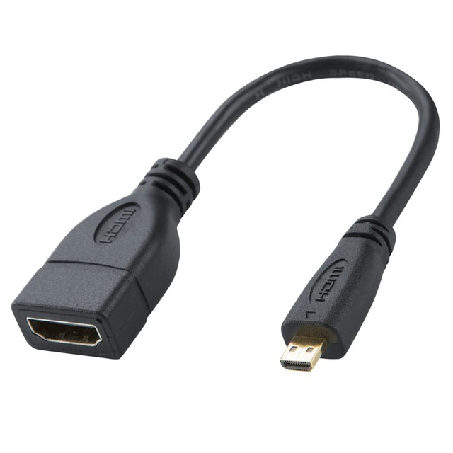 Wholesale Gold Plated PVC Jacket 1080P Micro HDMI Male to Female Extension Adapter Cable for Projector Computer & Monitor