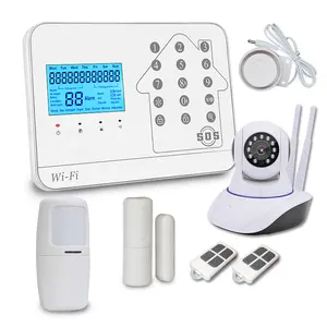 Wale DIY akıllı ev Alarm anti-hırsızlık Wifi GSM PSTN güvenlik sistemi Alarme Maison ev daire