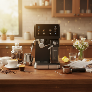 <span class=keywords><strong>Machine</strong></span> à café expresso Anbolife Cool, 20 bars, écran tactile, expresso double tasse, Americano, Long Black, Cappuccino, Latte, pour la maison et le bureau - Product Image 6