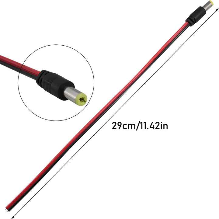 x5 DC 7.9 x 5.5mm Male Plug to 5.5 x 2.1mm Female DC Power Adapter Jack